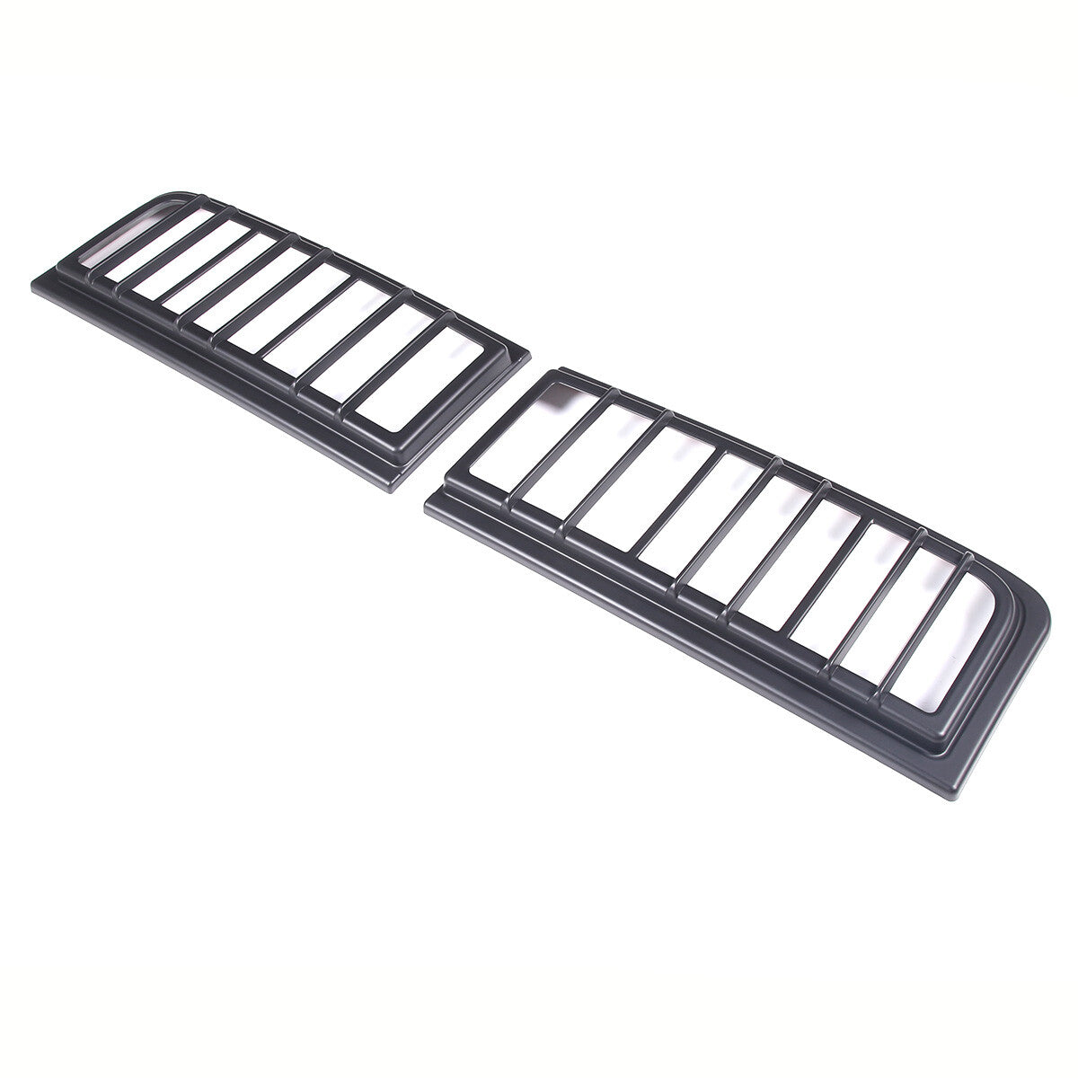 Matte Black Rear Tail Light Lamp Trim Cover Frame Fit For Hummer H2 2003-2009 11