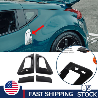 Glossy Black Exterior Door Handle Side Mirror Trim Set For Nissan 370Z Z34 09-20 2