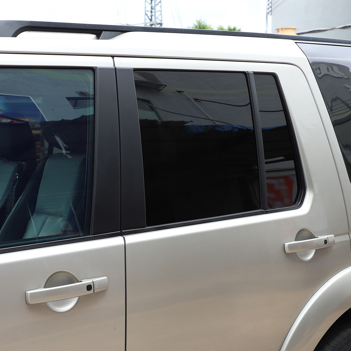 ABS Matte Black Window B-Pillar Trim For Land Rover Discovery 3/4 L319 2004-2016 13