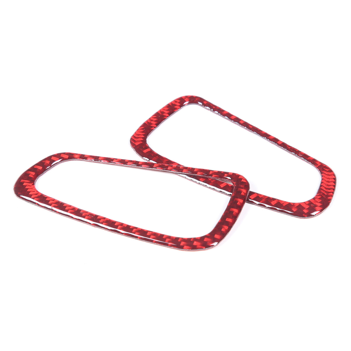 Red Soft Carbon Fiber Interior Decor Trim Kit Cover Set For Corvette C8 20-25 88