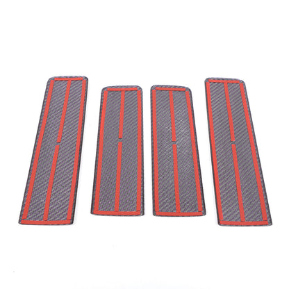 Purple Real Carbon Fiber Interior Door Panel Trim For Benz W463 G550 G63 2019+ 13