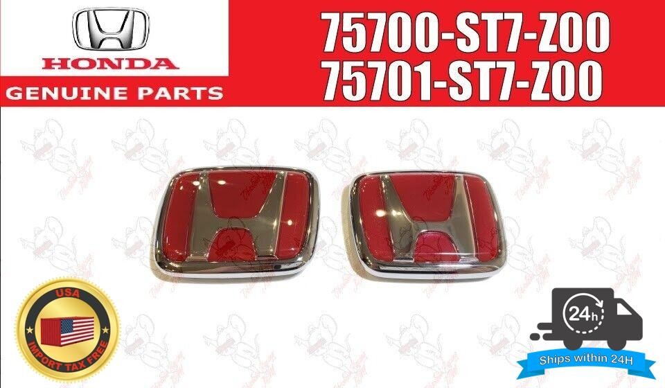 Honda Genuine Integra DC2 Type-R FRONT & REAR EMBLEMS JDM ITR OEM Badges 1