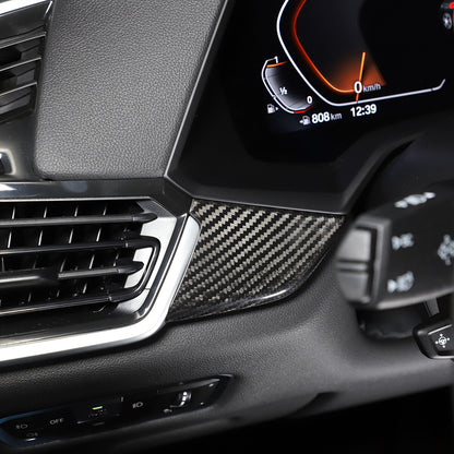 Real Carbon Fiber Interior Dashboard Panel Cover Trim For BMW X5 2019-2023 US 10