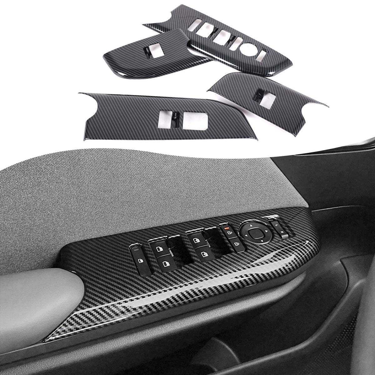 ABS Carbon fiber Interior Cover Trim Decor Accessories For Kia K4 2025+ 36