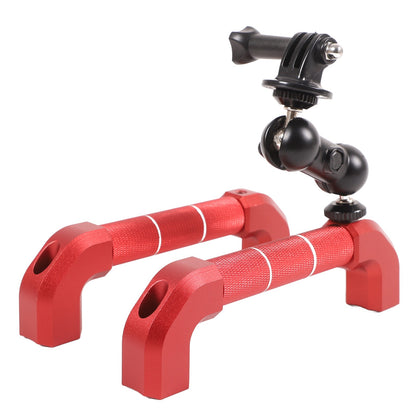 Red Aluminum A-Pillar Handle Cam Mount For Land Rover Defender L316 2004-2018 15