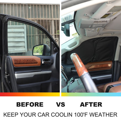 Memory Car Full Window Sunshade Cover Shades Sun Visor For Toyota Tundra 2007-21 24