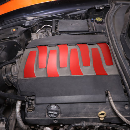 8Pcs Red Interior Alloy Engine Panel Covers Plate Fit for Corvette C7 2014-19 US 5