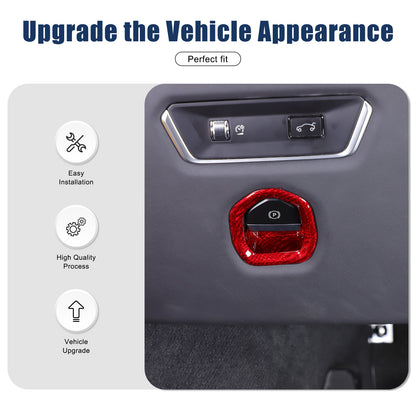 Red Real Carbon Electronic Handbrake Switch Cover Trim for Lotus EMIRA 21-25 10