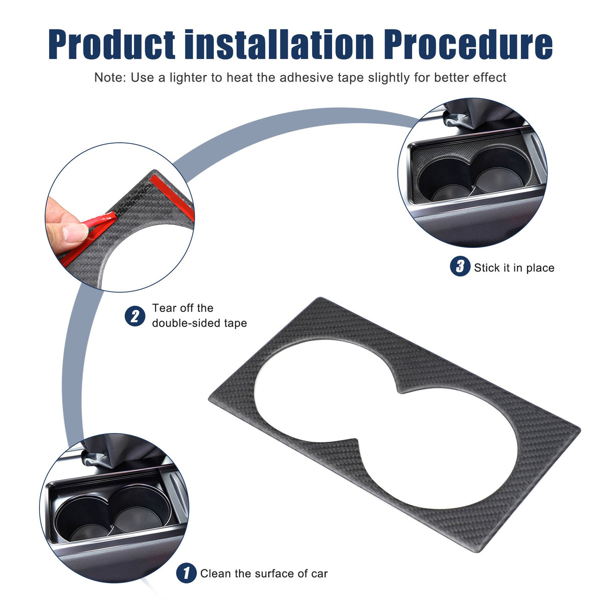 Matte Real Carbon Fiber Center Console Cup Trim For Nissan GTR R35 2008-2016 US 5