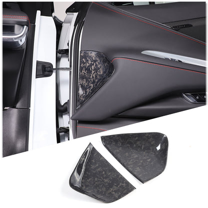 Forged Carbon Fiber Dashboard Side Air Outlet Vent Cover Trim For Corvette C8 16