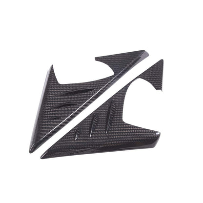 Dry Carbon Fiber Door Triangle A Pillar Cover Trim For Maserati Ghibli 2014-24 8