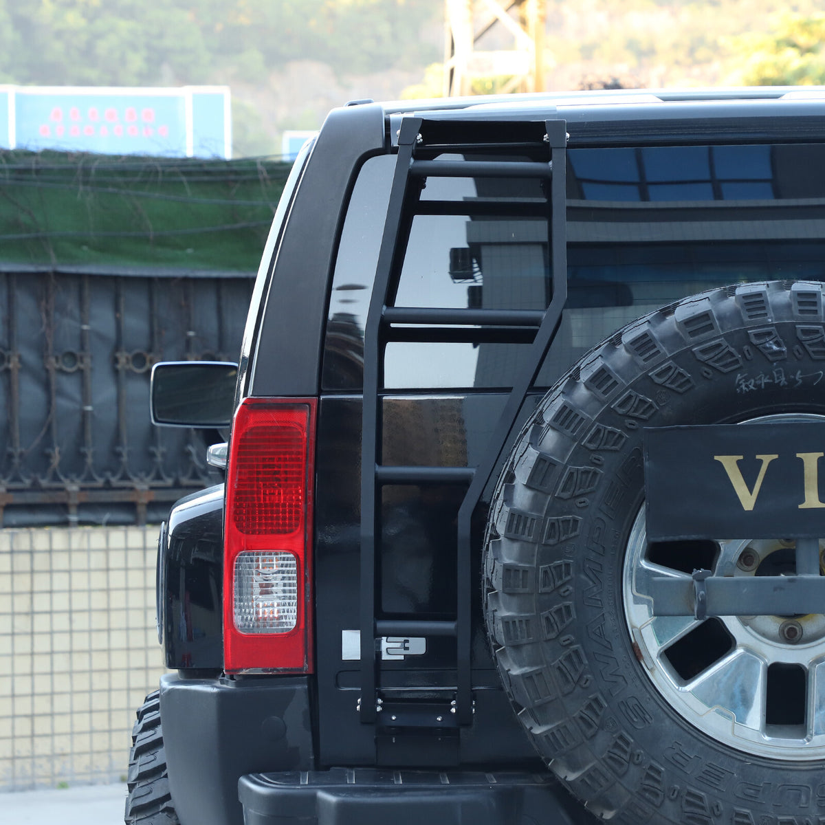 Back Car Rear Door Tailgate Rack Ladder Climbing Step For Hummer H3 2005-09 US 8