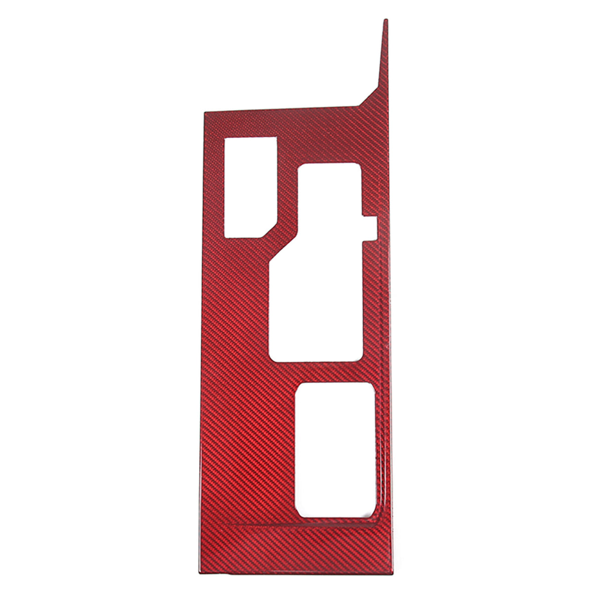 Red Real Carbon Fiber Center Console Gear Panel Cover for Toyota Tundra 2022-26 6