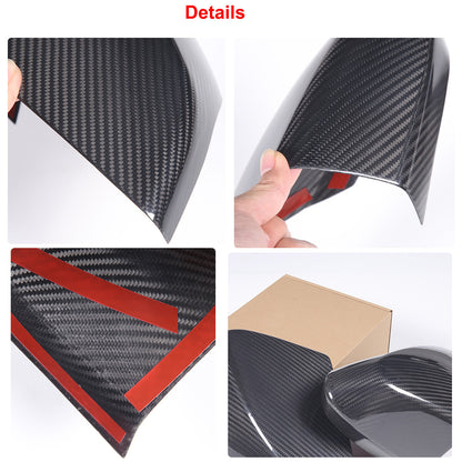 Real Carbon Fiber Side Rearview Mirror Cover Trim for Corvette C8 Stingray 20-26 4
