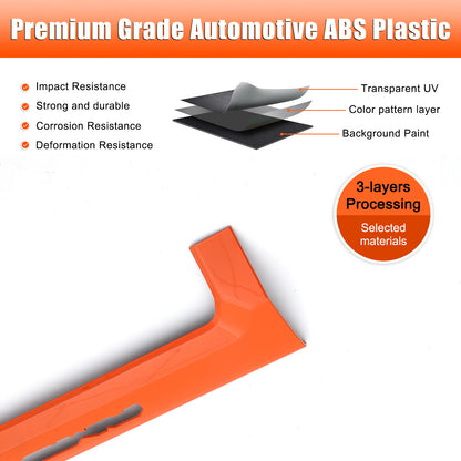 Orange ABS Center Console Strip Trim Cover For Toyota Tacoma 2024+ US 4