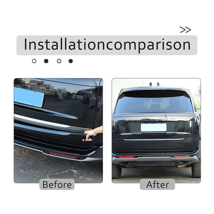 Glossy Black ABS Tailgate Trunk Handle Cover Trim For Range Rover Vogue 2023-24 5
