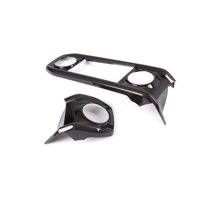 ABS Carbon Dashboard U Shape Air Vent Outlet Cover trim For Toyota Tacoma 16-23 17
