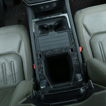 Forged Carbon Fiber For LR Defender 110 90 2020-2023 Cup Holder Panel Trim Cover 19