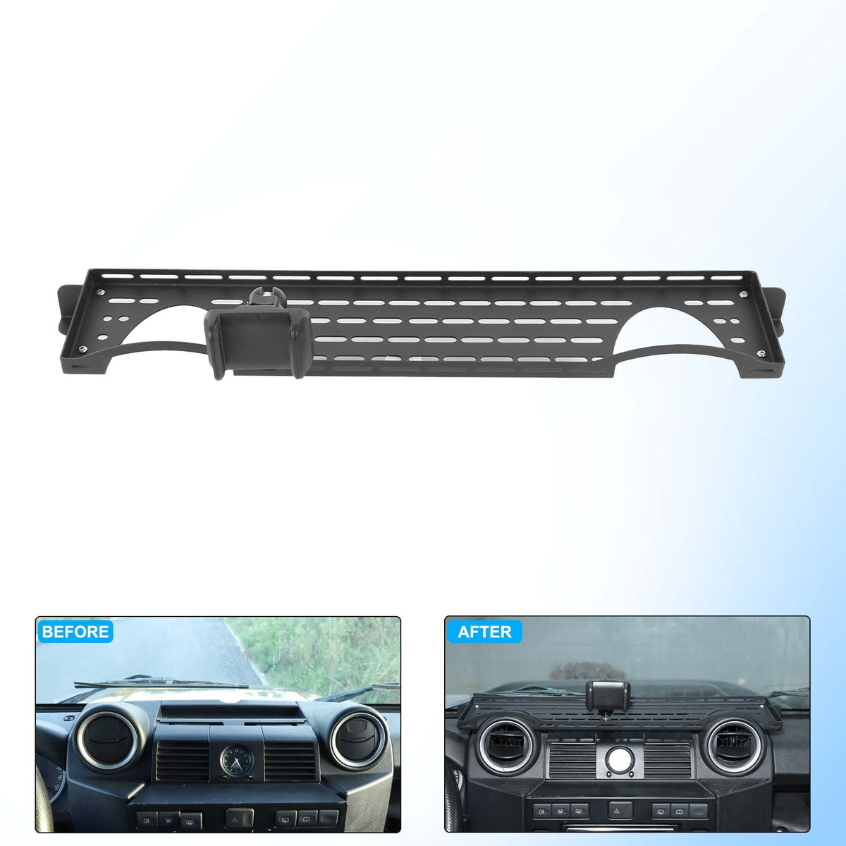 Off-Road Dashboard Phone Holder Bracket For Land Rover Defender L316 2004-2018 9