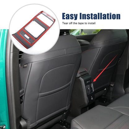 Real Carbon Fiber Interior Rear Air Vent Cover Trim For Alfa Romeo Tonale 23-24 4