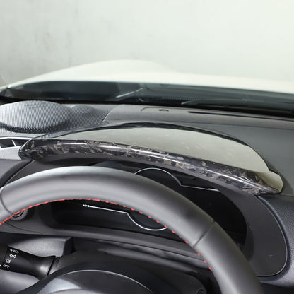 Forged carbon Dashboard Shade panel Trim Bezel For Toyota 86/Subaru BRZ 2022+ 4