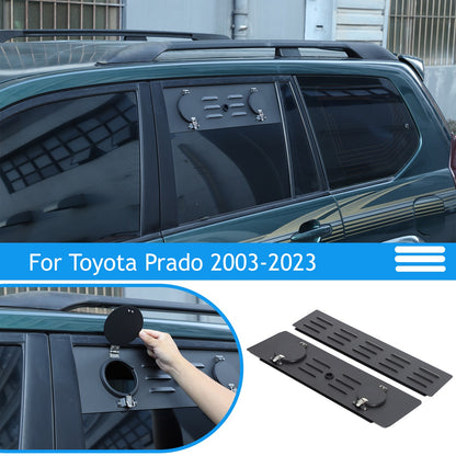 Rear Window Louver Air Vent Trim (Heater Version) For Toyota Prado 2003-2023 1