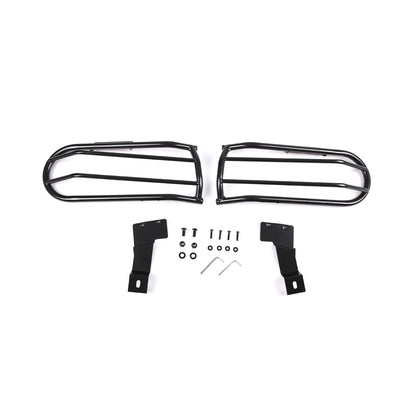 For Toyota FJ Cruiser 07-21 Black Steel Front Fog Light Bumper Lamp Cover Trim 3
