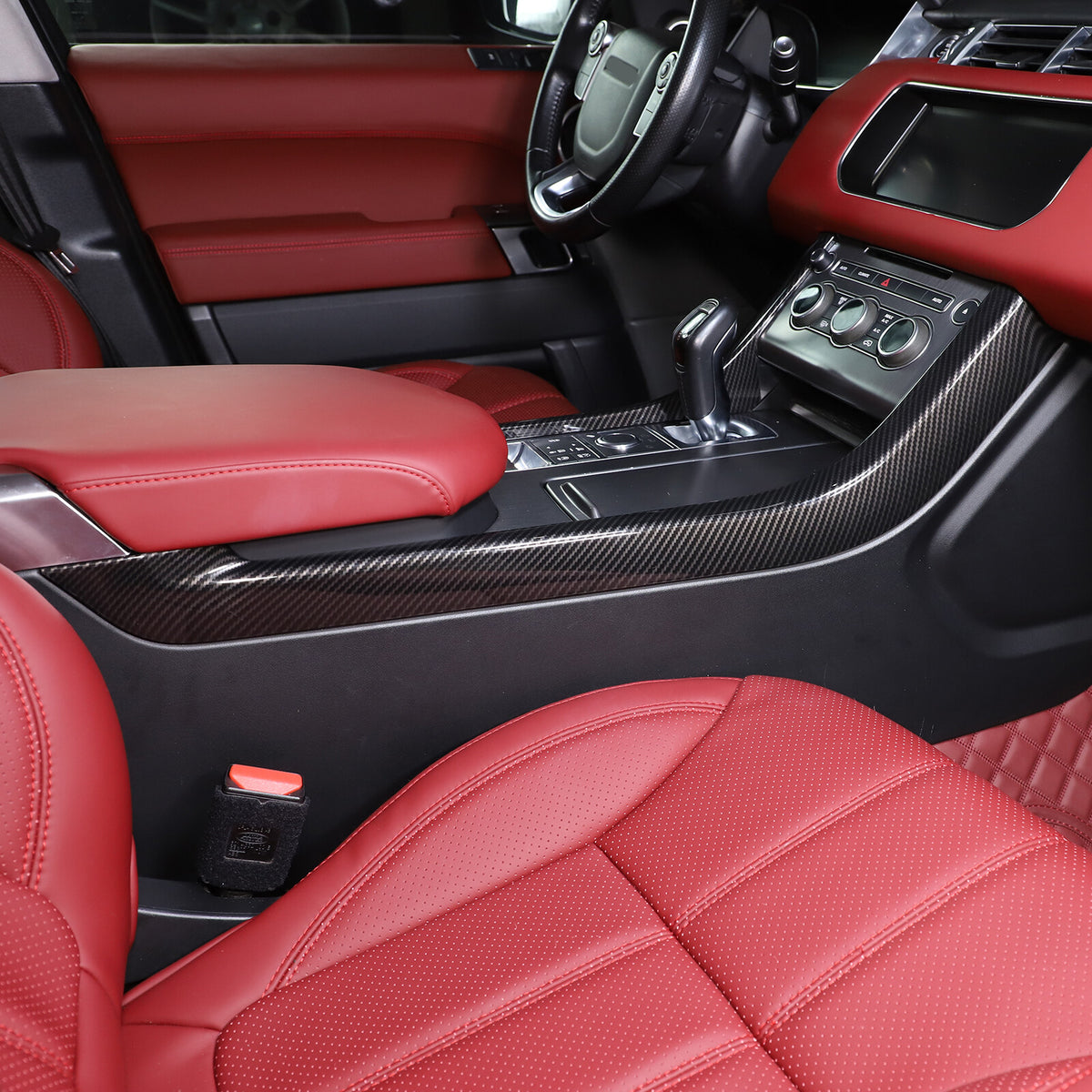 Carbon Fiber ABS Console Side Trim Strip Cover For Range Rover Sport 2014-17 US 14