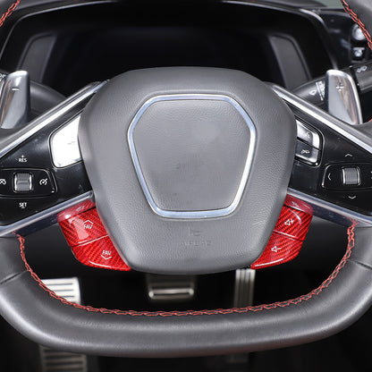 Red Real Carbon Fiber Full Interior Set Decor Trim Kit for Corvette C8 20-25 - Styles 51-55 8