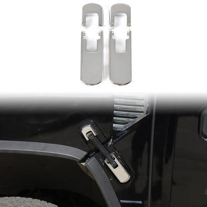 Replacement Aluminum Chrome Silver Hood Handle Cover Trim For Hummer H2 2003-09 2