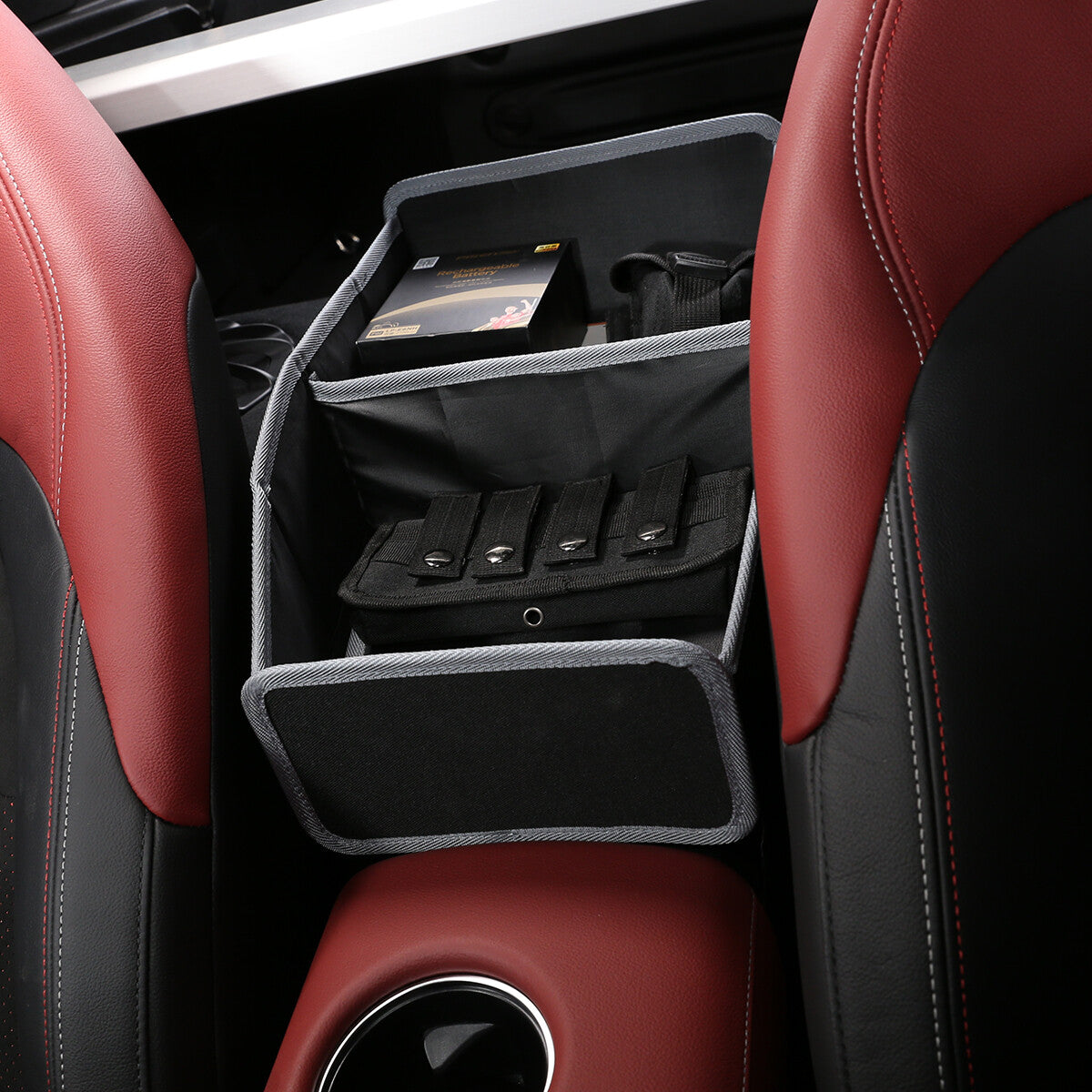 3PCS Black Seat Storage Car Seat Gap Catcher Box For Toyota Supra A8 2019+ 7