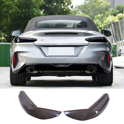 Smoked Black Rear Tail Light Guard Decor Cover Trim Bezels For BMW Z4 G29 2019+ 1