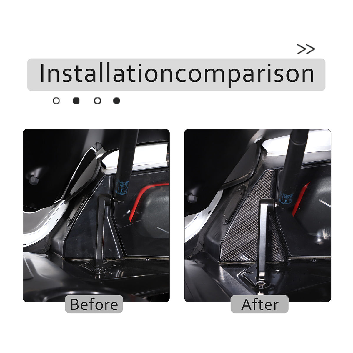 Real Carbon Fiber Engine Bay Tank Panel Cover Frame Trim For Corvette C8 2020-26 - Styles 6-10 38