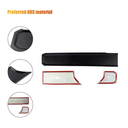Matte Real Carbon fiber Dashboard wordmark Trim Cover For LR Defender 20-23 US 9
