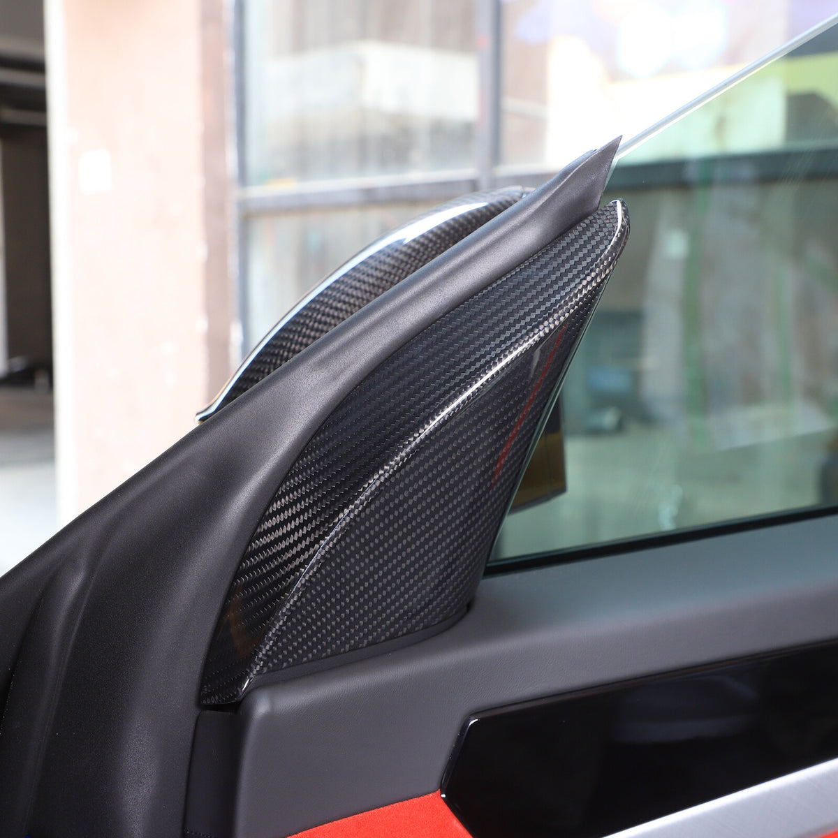 Real Carbon Fiber Inner Door Triangle A Pillar Trim For Lamborghini URUS 2018-23 9