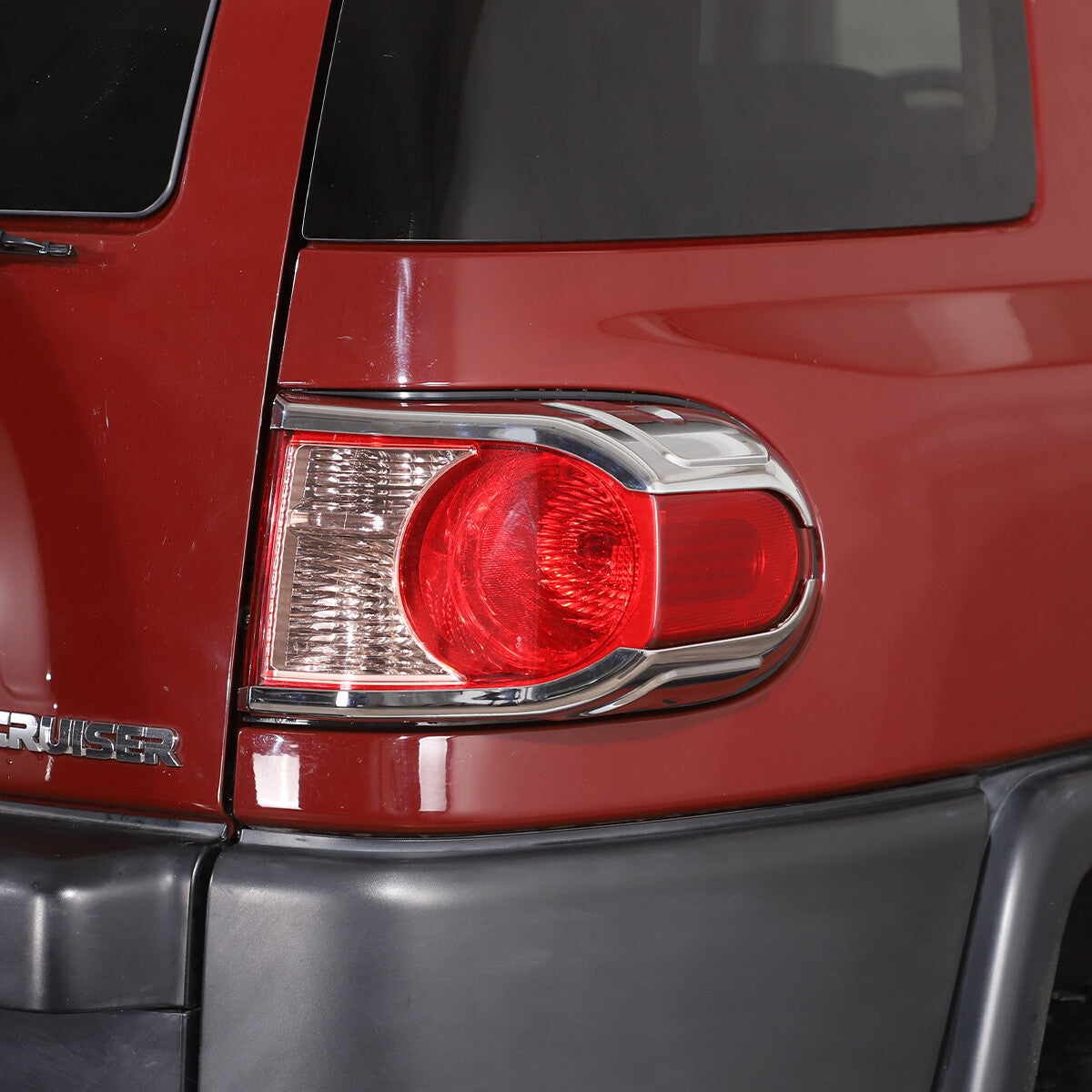 For Toyota FJ Cruiser 2007-2021 Silver ABS Rear Tail Light Lamp Strip Trim 5