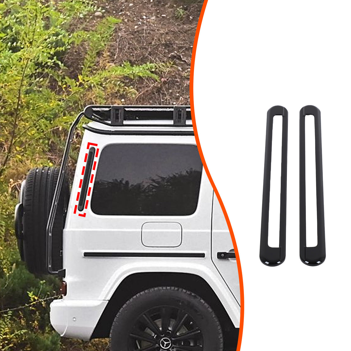 Glossy Piano Black Rear Side Air Outlet Trim Cover For Benz G-Class W463 25+ US 13