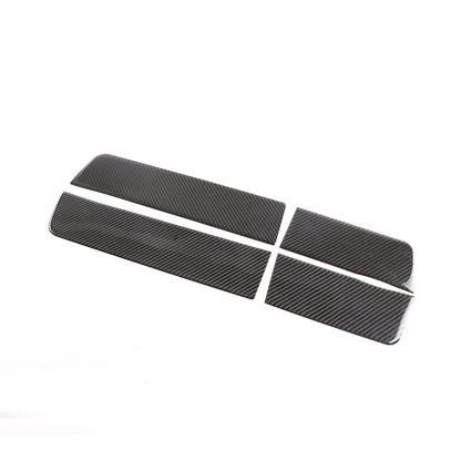 Carbon Fiber Interior Door Armrest Panel Trim Sticker For Hummer H2 2003-09 16