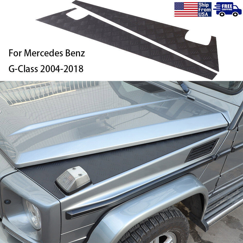Car Front Engine Hood Side Trim Decorative Cover For Benz G-Class W463 2004-18 1