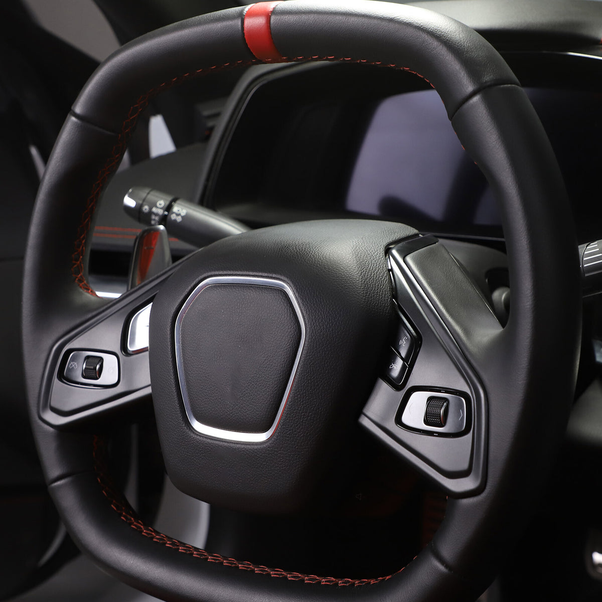 Matte Black ABS Full Interior Set Cover Trim Kit For Corvette C8 2020-25 - Styles 16-20 27