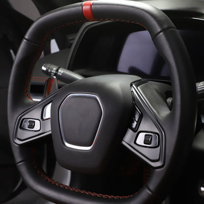 Matte Black ABS Full Interior Set Cover Trim Kit For Corvette C8 2020-25 - Styles 16-20 27