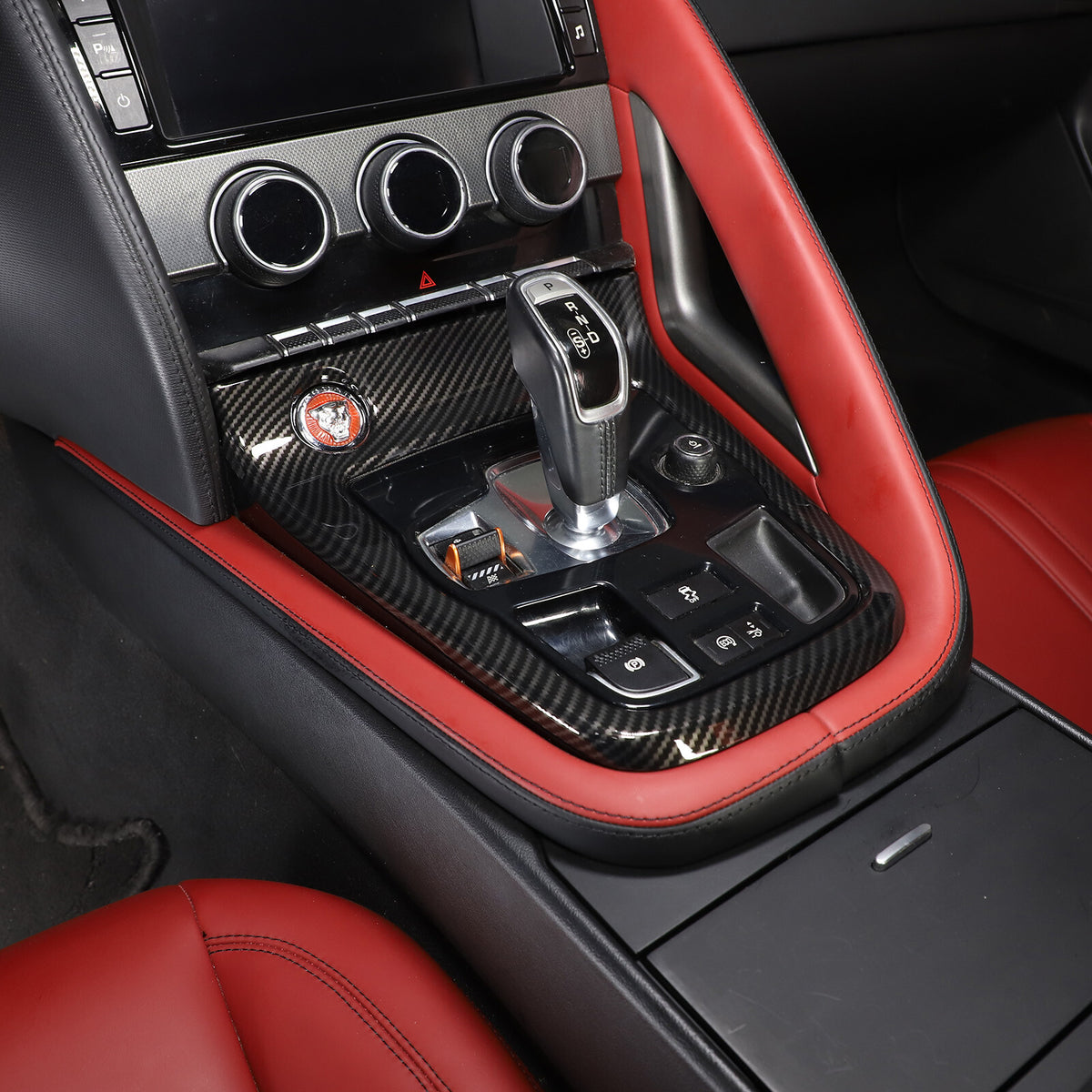 ABS Carbon Fiber Interior Full Set Cover Trim Kit For Jaguar F-type X152 2013-25 - Styles 1-5 35