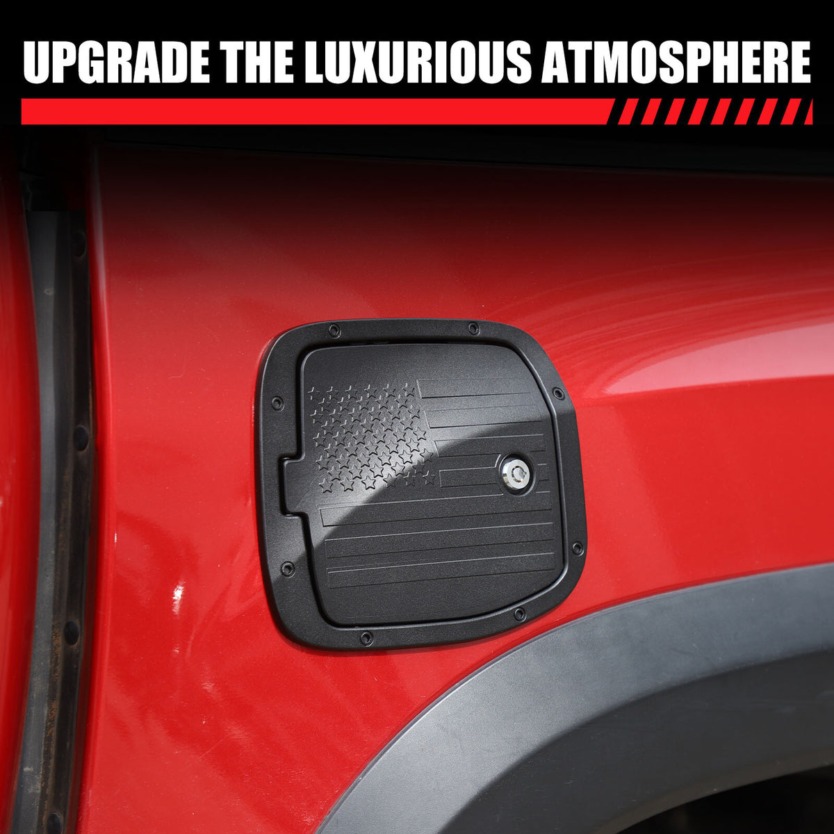 Star Alloy Locking Fuel Door Gas Tank Cap Cover Lock Key For Toyota Tacoma 16-23 9