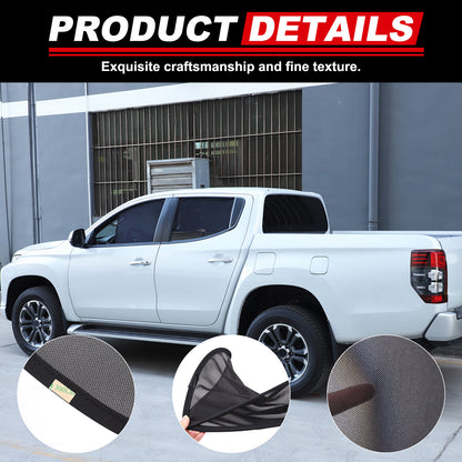 Rear Window Mesh Sun Shade Cover Windshield For Mitsubishi L200 Triton 2015-23 16