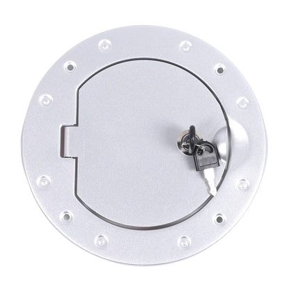 Silver Gas Cap Cover Fuel Filler Door Locking Anti-theft For Hummer H3 05-09 US 4