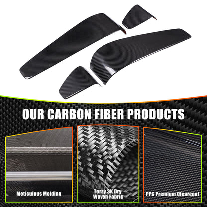 Real Carbon Fiber Seat Back Cover Trim For Porsche Panamera 972 2024+ 8