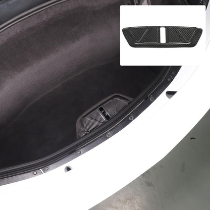 Real Carbon Fiber Trunk Lock Base Cover Trim For Corvette C8 Coupe 2020+ 9