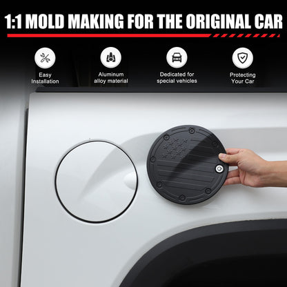 US Flag Alloy Fuel Tank Anti-Theft Lock Cover Gas Cap For Toyota Tundra 22+ 6