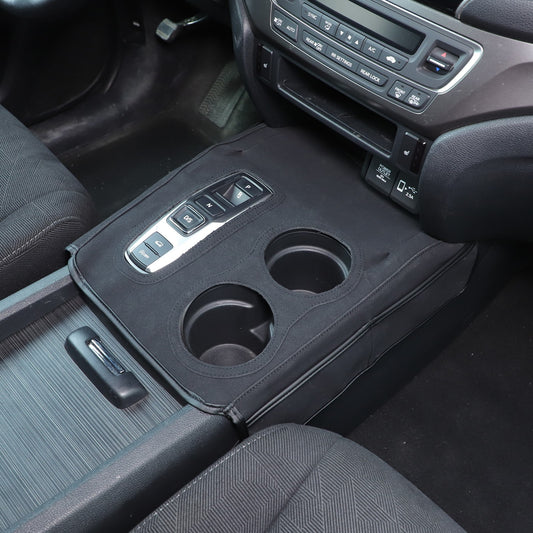 Suede Cloth Center Console Gear Shift Trim Cover For Honda Pilot 2016-2022 US 1