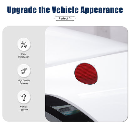Replacement Red Real Carbon Fiber Fuel Tank Cap Lid Cover For Corvette C8 20+ US 6